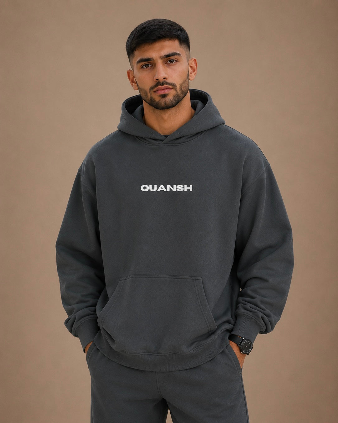 CHARENTS x BAKUNTS HOODIE (DARK GRAY)